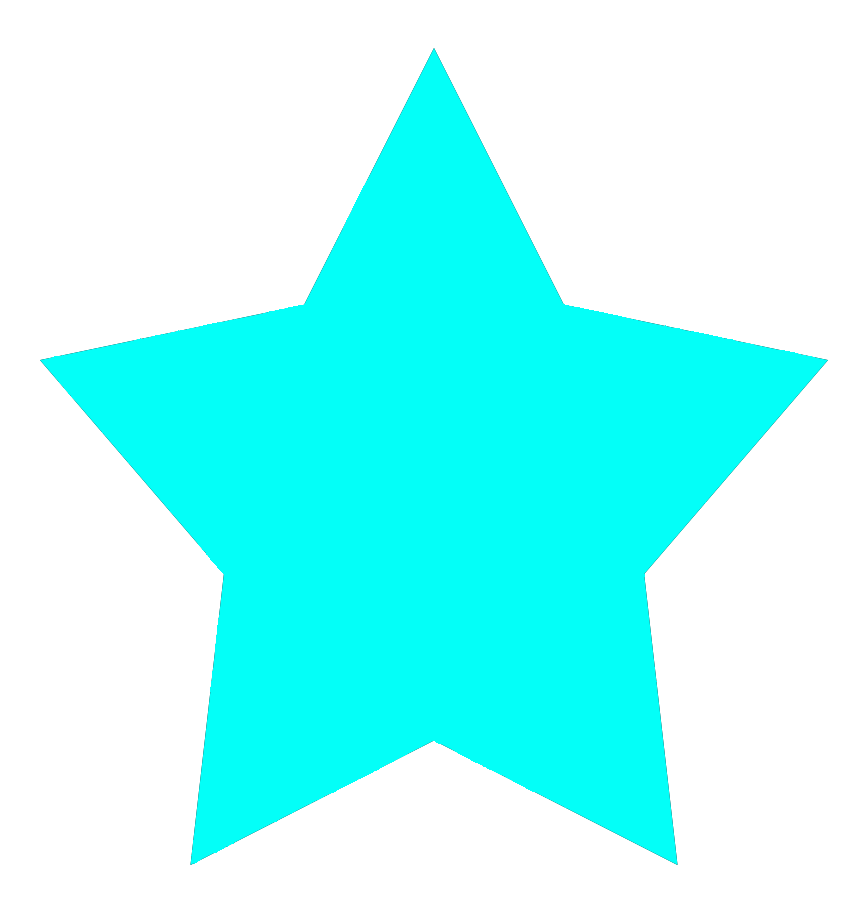 light green star clipart
