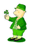 St. Patrick's day leprechaun shamrock