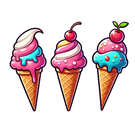 summer ice cone clipart