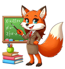 teacher clipart fox cartoon