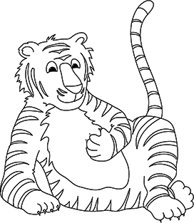 tiger coloring sheet