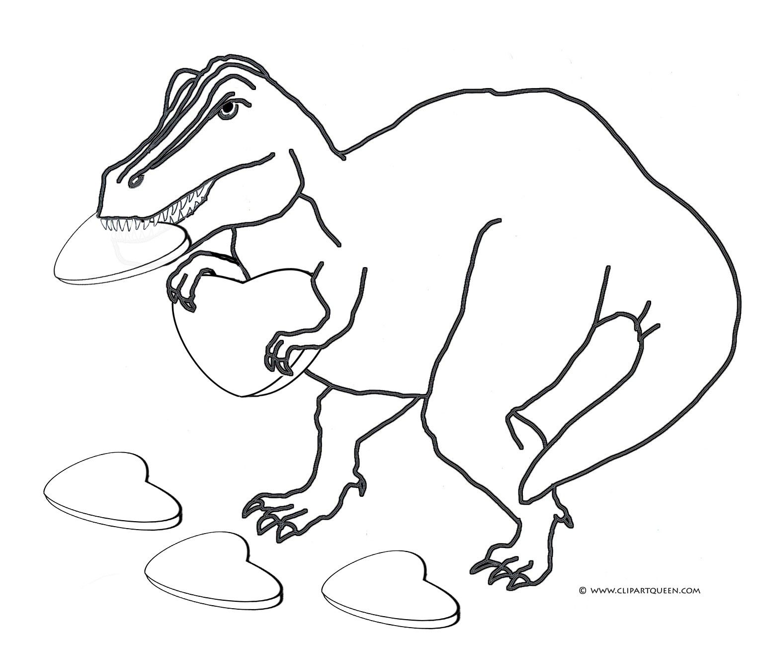 Printable Dinosaur Valentine Coloring Pages Printable Word Searches