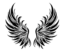 angel wings silhouette 