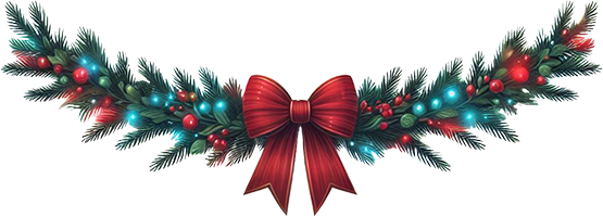 christmas garland clipart