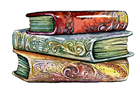 colorful books clipart