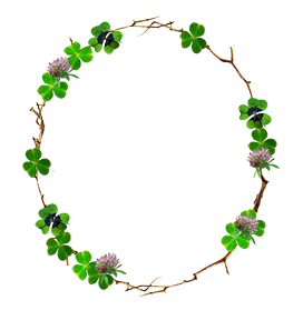 delicate St. Patrick's day wreath