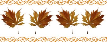 autumn clipart border brown leaves