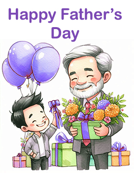 father's day clipart boy and father