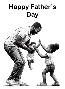 happy fathers day clipart father baby daughter