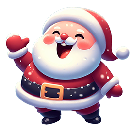 small fat Santa laughing