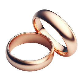 isolated wedding rings clipart