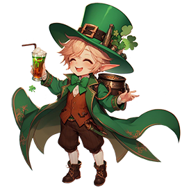 leprechaun clipart anime style