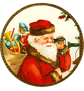 Funny and free Santa Claus Clipart.