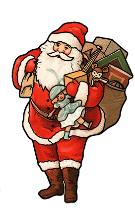 Vintage SAnta Clipart