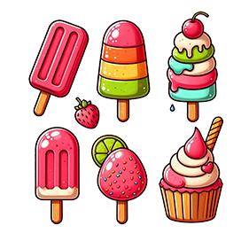 summer ice cream clipart