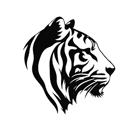 tiger head clipart