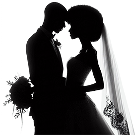 wedding couple clipart silhouette