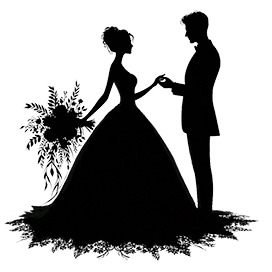 wedding silhouette clipart